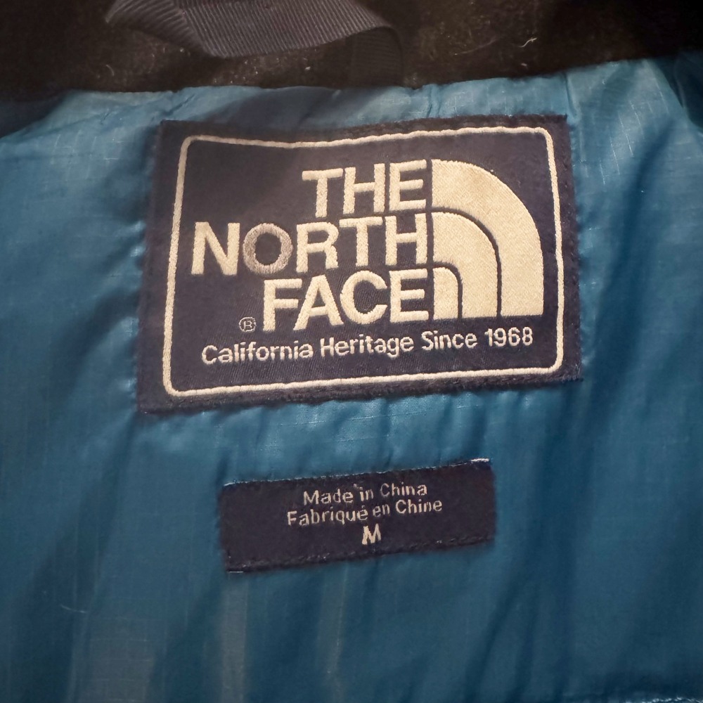 The North Face Puffer Vest Goose Down Men's M Medium Grey zipper gorpcore winter - Picture 5 of 12